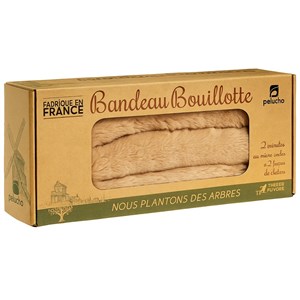 Bouillotte tour de cou caramel