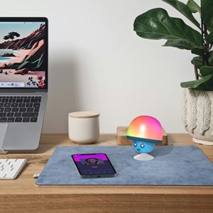 Mob - enceinte bluetooth mega mush bleu - mini enceinte