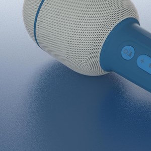 Micro karaoké bluetooth groovy navy bleu nuit - mob