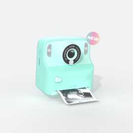 Camera pixiprint turquoise