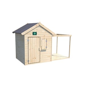 Cabane bois enfant avec pergola et compt