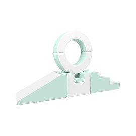 Ensemble de 7 blocs avec cerceau menthe