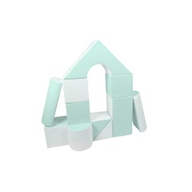Set de 11 blocs en mousse menthe