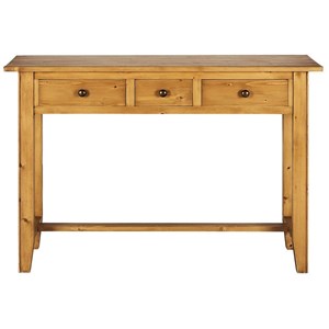 Desserte 3 tiroirs bois marron - first