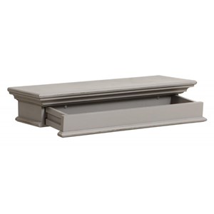 Etagère murale mdf gris - harmonie
