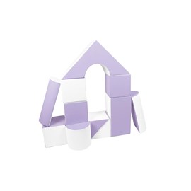 Set de 11 blocs en mousse lilas