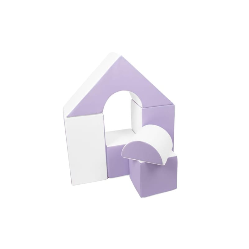 Petit château - lot de 11 blocs mousse lilas