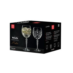 Boîte de 6 verres à pied  cocktail mélod