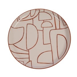 Assiette plate ambre 26 cm x6