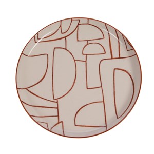 Assiette plate ambre 26 cm x6