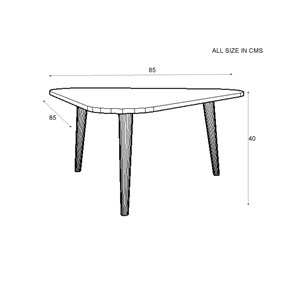 Set de 2 tables basse en marbre