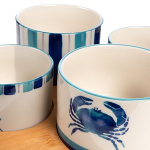 Plateau et ses 4 bols marina