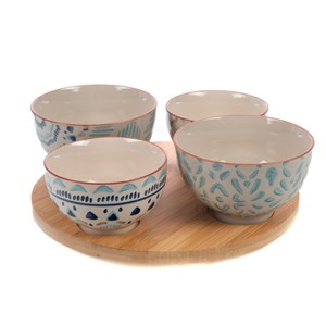 Plateau et ses 4 bols keola