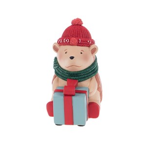 Tirelire hérisson noël