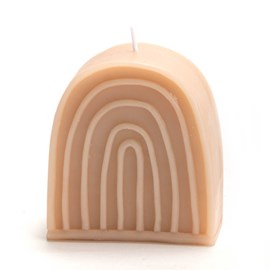 Bougie rainbow petit modèle nude x6