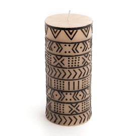 Bougie ikat 15 cm x6