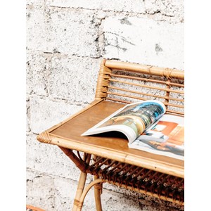 Yvan, le bureau en rotin n°18