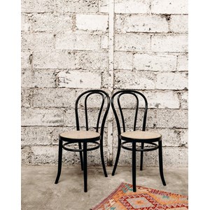 Lot de 4 chaises en cannage n°176