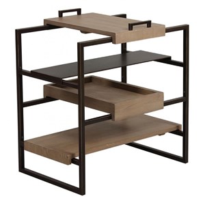 Bout de canapé plateau amovible bois