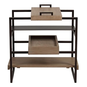 Bout de canapé plateau amovible bois