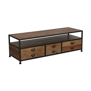 Meuble tv bois marron - manufacture