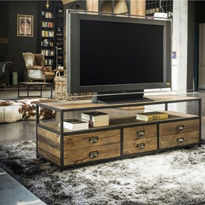 Meuble tv bois marron - manufacture