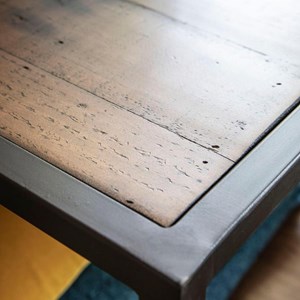 Bout de canapé bois marron - manufacture