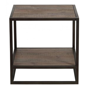 Bout de canapé bois marron - manufacture