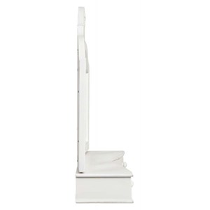 Dessus de coiffeuse 3 miroirs mdf blanc