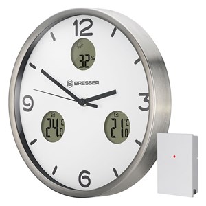 Bresser mytime io nx horloge murale radio pilotée - blanc 8020211gye000