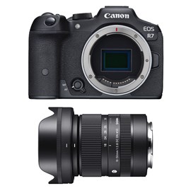 Canon eos r7 + sigma objectif 18-50mm f2.8 dc dn contemporary