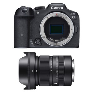 Canon eos r7 + sigma objectif 18-50mm f2.8 dc dn contemporary