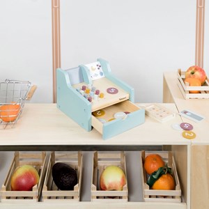 Caisse enregistreuse pour enfant en bois
