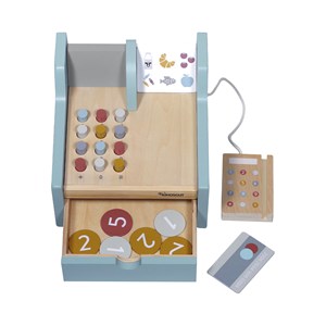 Caisse enregistreuse pour enfant en bois