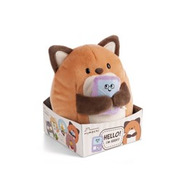 Peluche renard geeks avec gameboy