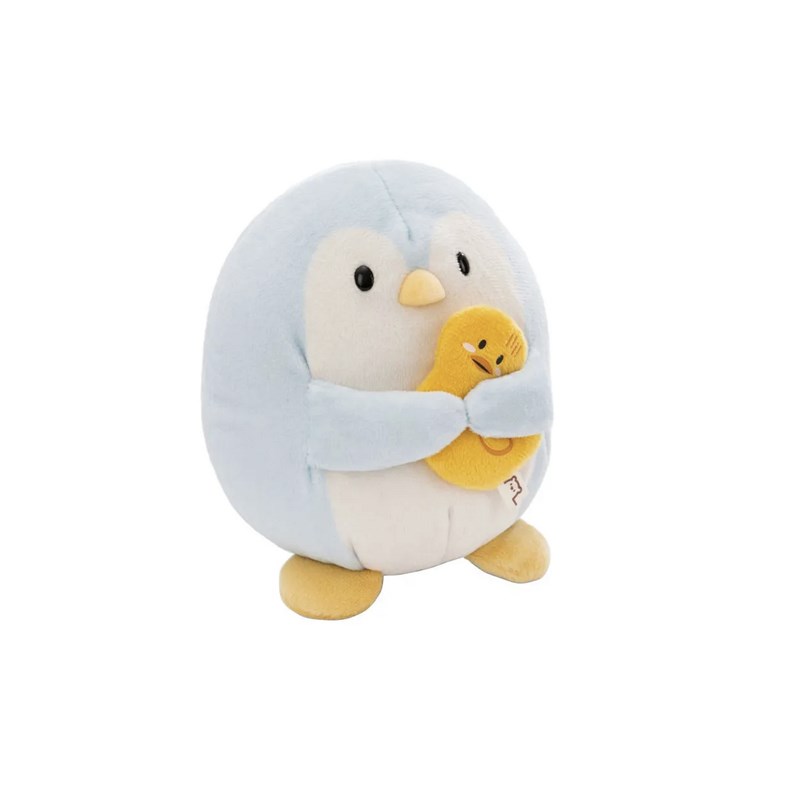 Peluche pingouin waddle avec canard