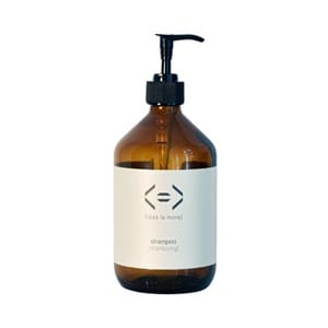 Bouteille shampooing verre 500ml