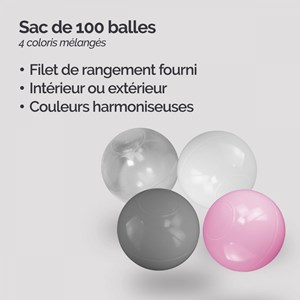 Lot de 100 balles de jeu