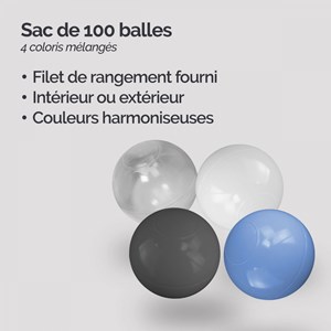 Lot de 100 balles de jeu