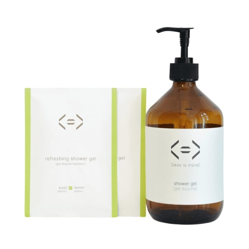 less is more - Kit prestige gel douche basilic+citron