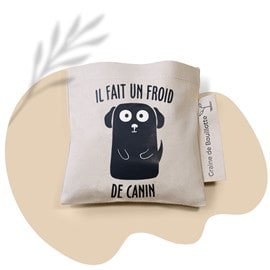 Chaufferette chien - lin