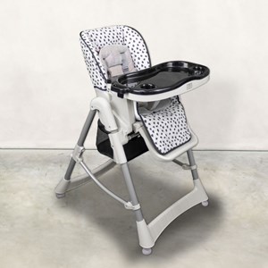 Chaise haute bébé pliable - tachetée