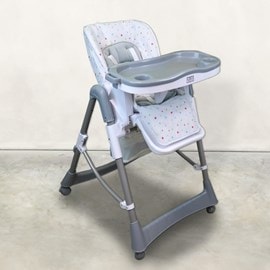 Chaise haute bébé pliable étoile colorée