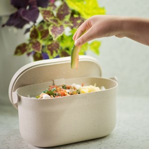 Bio seau 4 litres urbalive taupe