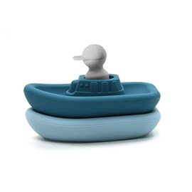 Set bateaux & capitaine, bleu