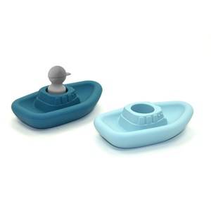 Set bateaux & capitaine, bleu