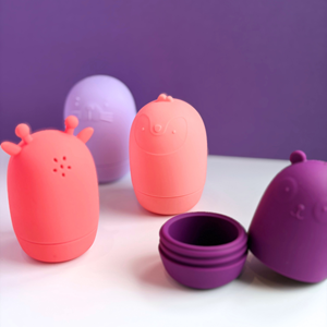 Jouets bain - animaux rigolos, rose