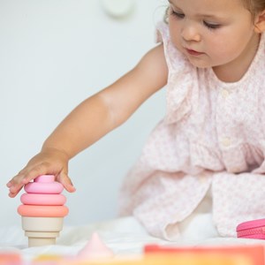 Glace empilable silicone