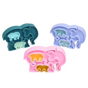 Puzzle 3d eléphant, vert