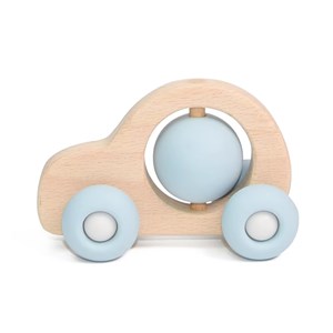 Bolide bois et silicone, bleu